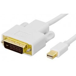 Mini DisplayPort omsætterkabel / konverterkabel til DVI-D. Mini DP han til DVI-D han