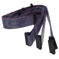 Fladkabel med 8 x DB68 han stik, parsnoet, 1 meterforSCSI kabler