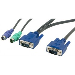KVM Combi Cable PS/2+VGA to DB15HD, 6m (CBM600H)