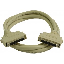 SCSI II cable, Mini DB50 male to Mini DB50 male, twisted pair, 1.5 meter 59 inch