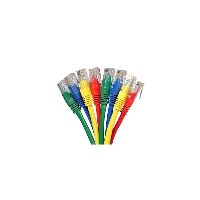 Netværkskabler i længder 1 til 100 meter i forskellige farver