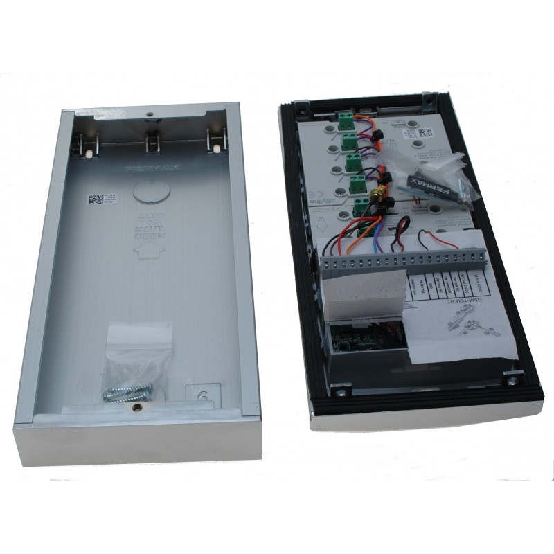 GSM dørtelefon i rustfri stål til 6 lejligheder med fælles hoveddør - DANBIT