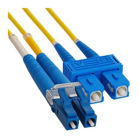 LC/SC single mode omformer fiberkabel, duplex, LSZH - DANBIT