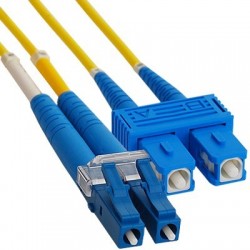 LC/SC single mode converter fiber cable, duplex, LSZH - DANBIT