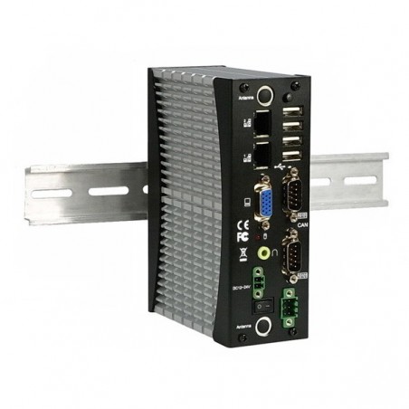 Embedded mini PC til DIN skinne montage - 3½ ATOM N2600, USB, RS232, 485, CAN