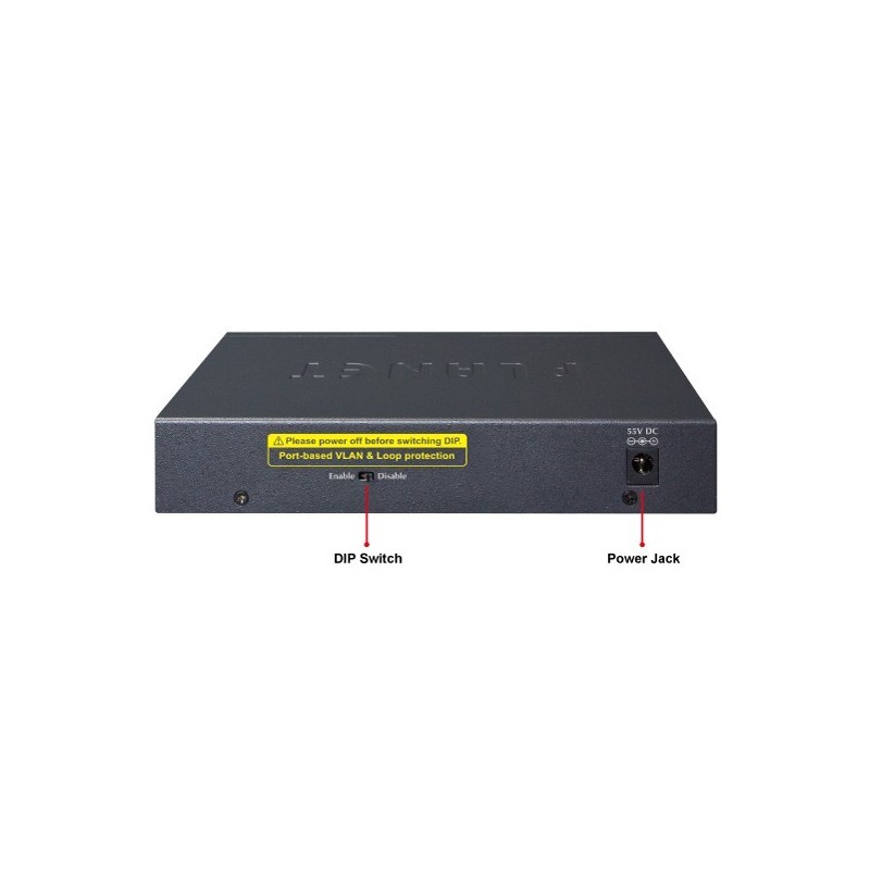 POE 6 ports switch 4 x 10/100/1000Mbit  Gbit RJ45 + 2 uplink