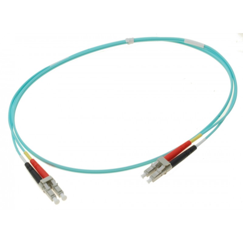 Aqua 5m OM3 Multimode Duplex LC-LC Fiberkabel 50/125μm