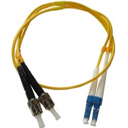 10m LC / ST single mode converter fiber cable, LSZH, duplex - DANBIT