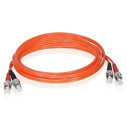 High-Quality 20m Duplex ST-ST Multi-Mode Fiber Cable, Orange