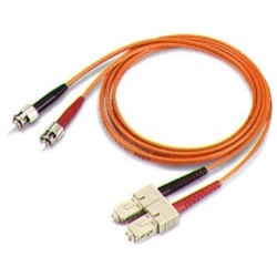 20m ST / SC multi mode converter fiber cable, LSZH, duplex - DANBIT