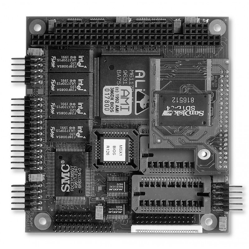 PC104 CPU modul 386SX modul med 0,9MB flash, Jumptec 01004-0201-24-0