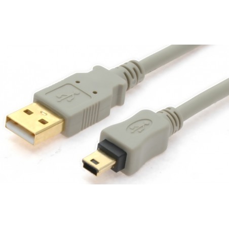 Mini USB kabel, A han – mini B han, 0,5 mforMini USB kabler