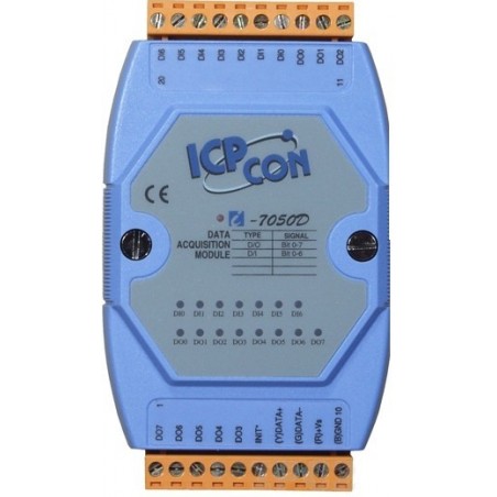 ICP DAS I-7050D Modul med 7 digitale indgange og 8 digitale udgange