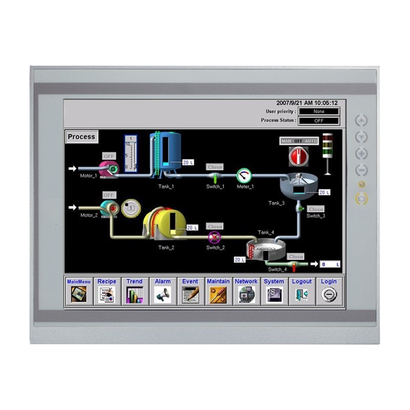12.1" Panel PC med PCIex udvidelse, i7/i5/i3, Celeron, Pentium & Xeon support