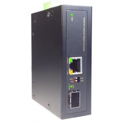Media converter from RJ45 to optical fiber, with PoE 95Watt