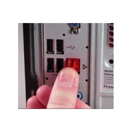 Engangslås til RJ45 port til sikring af RJ45 netværksporte