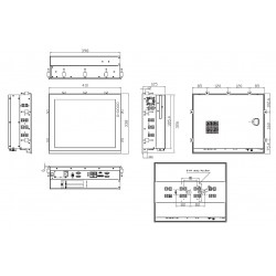 17" Panel PC med PCIex udvidelse, Intel Core i7/i5/i3, Celeron, Pentium & Xeon