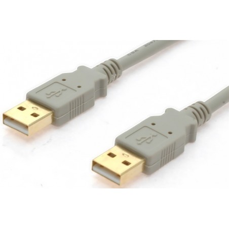USB 2.0 kabel med guldkontakter, AWG 28. A han – A han, 3 meter
