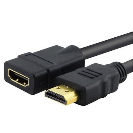 HDMI forlænger kabel - HD - HDMI 1.3 - Han til hun - 1,8 meter