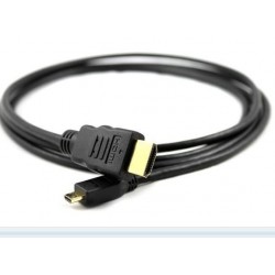 HDMI Micro to HDMI 1.4 Male-Male, 4K, 5m | Gold-Plated Plug