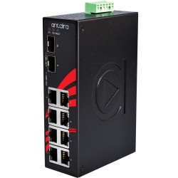 Antaira LNX-1002G-SFP - 8 Ports Industrial 10/100 / 1000Mbit + 2 x 100 / 1000Mbit Switch - DANBIT