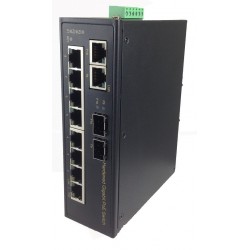 10 port switch with 8 x 10/100 / 1000Mbit PoE + 36W + 2 x SFP - Unmanaged