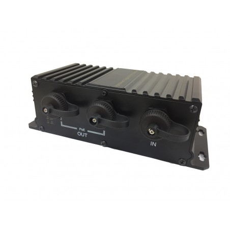 PoE splitter til PoE Ultra med 2 x PoE ud på hver 33Watt, til udendørs brug