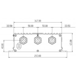 Gigabit PoE splitter fra 95W til 2x 66WforSplitter