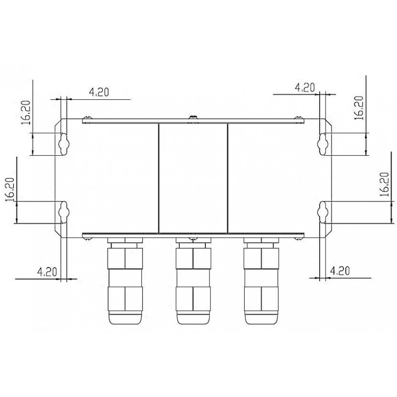 Gigabit PoE splitter fra 95W til 2x 66WforSplitter