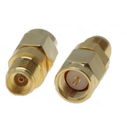 SMA adapter - SMA han og SMA hun