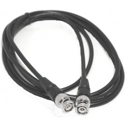 Coax / BNC antennekabel RG58 han-han 50 ohm dobbeltskærmet, sort, 5...