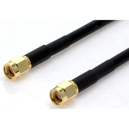 RSMA male to RSMA male antenna cable for Wifi, 50 ohm, 3 meters
