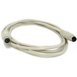 PS/2 cable of 30 meters with mini DIN 6 male male plug