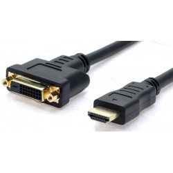 HDMI 1.3 - DVI-D - forlængerkabel - høj opløsning - 10 meter