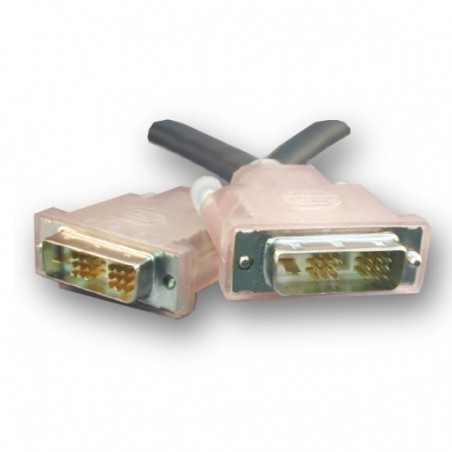 SLAC DVI kabel, DVI-D han til DVI-D han, Single Link. Til lange kabeltræk, sort, 10m