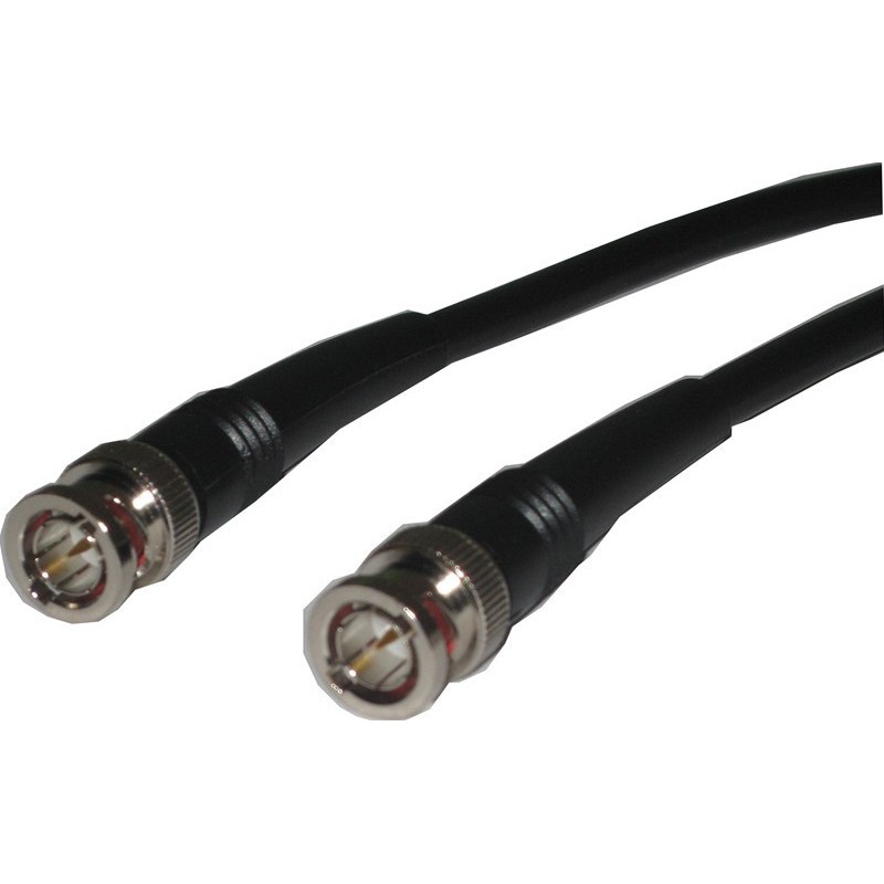 RG62 Coaxial kabel BNC han - han, 93Ω kabel til ARCnet, sort, 5,0m