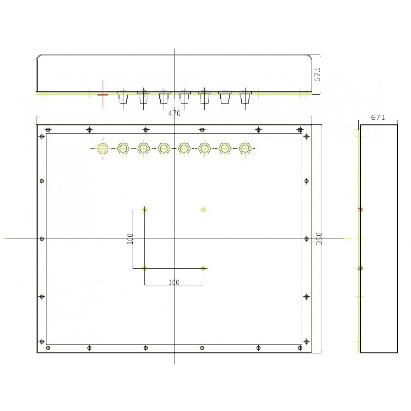 Panel PC 17" I5 2.7GHz IP65 tæt med multitouch i rustfri stål IP65 TÆT