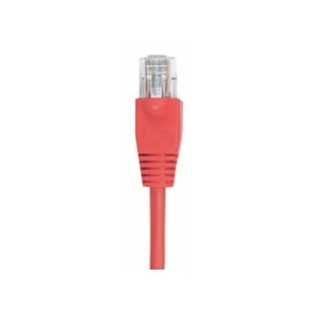 Cat. 6 netværkskabel, RJ45, UTP - uskærmet og med lige ledere, AWG24, rød, 0,5m